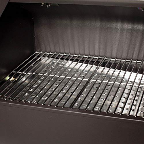 Green Mountain Davy Crockett Sense Mate Electric Wi-Fi Control Foldable Portable Wood Pellet Tailgating Grill with Meat Probe, Black