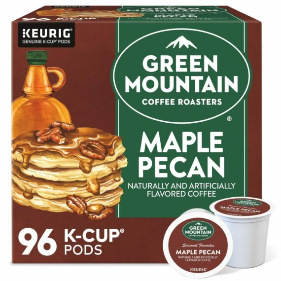 Green Mountain Maple Pecan Coffee K-Cup Pods, Light Roast, 96 Count, 4 Packs of 24