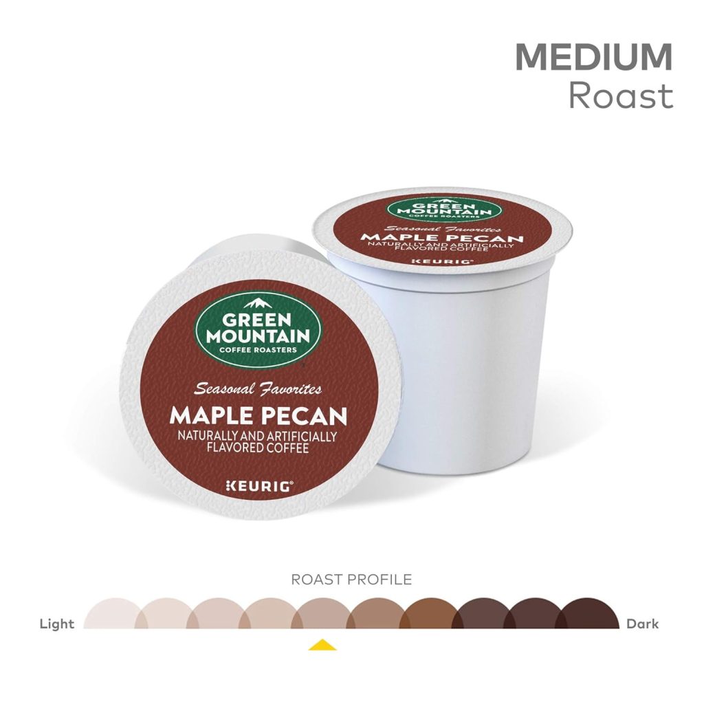 Green Mountain Maple Pecan Coffee K-Cup Pods, Light Roast, 96 Count, 4 Packs of 24