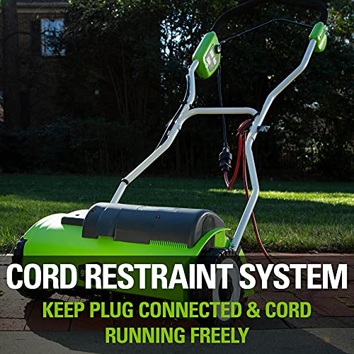 Greenworks 10 Amp 14" Corded Electric Dethatcher (Stainless Steel Tines)