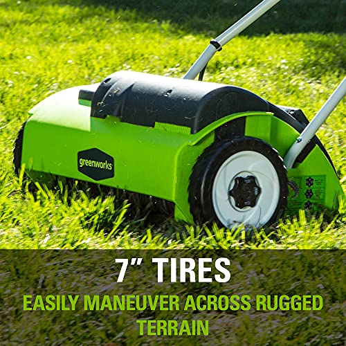 Greenworks 10 Amp 14" Corded Electric Dethatcher (Stainless Steel Tines)