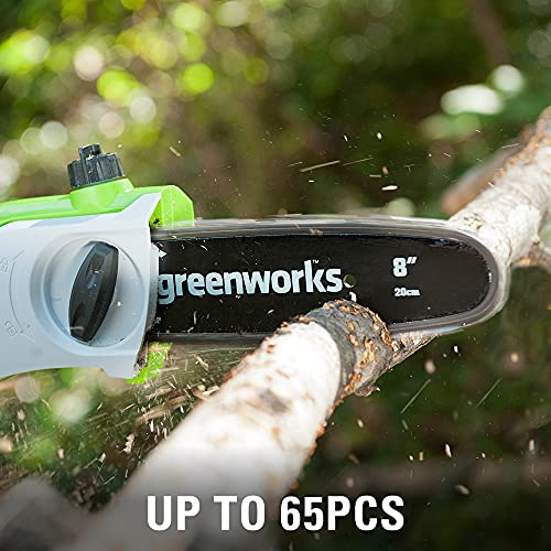 Greenworks 40V 8" Cordless 8" Polesaw + 20" Pole Hedge Trimmer Combo