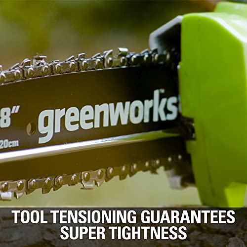 Greenworks 40V 8" Cordless 8" Polesaw + 20" Pole Hedge Trimmer Combo