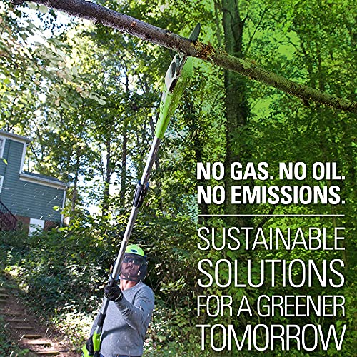 Greenworks 40V 8" Cordless 8" Polesaw + 20" Pole Hedge Trimmer Combo