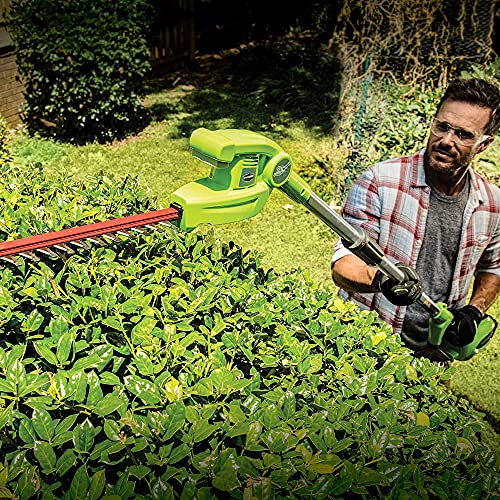 Greenworks 40V 8" Cordless 8" Polesaw + 20" Pole Hedge Trimmer Combo