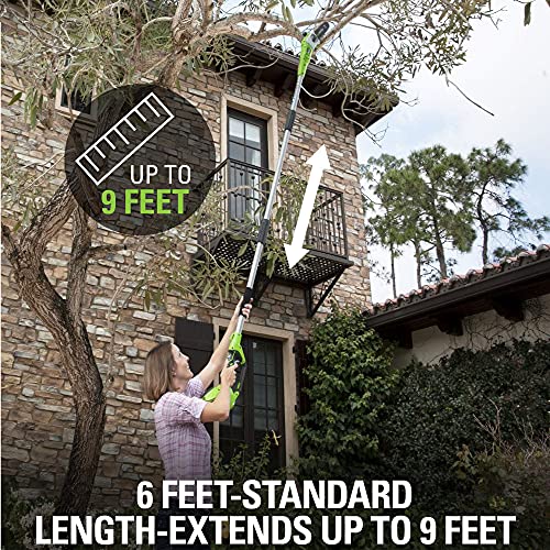 Greenworks 40V 8" Cordless 8" Polesaw + 20" Pole Hedge Trimmer Combo