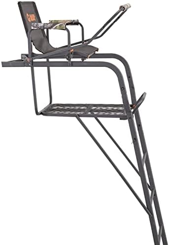 Guide Gear 15.5' Climbing Ladder Tree Stand for Hunting with Mesh Seat  Hunting Gear  Equipment  and Accessories