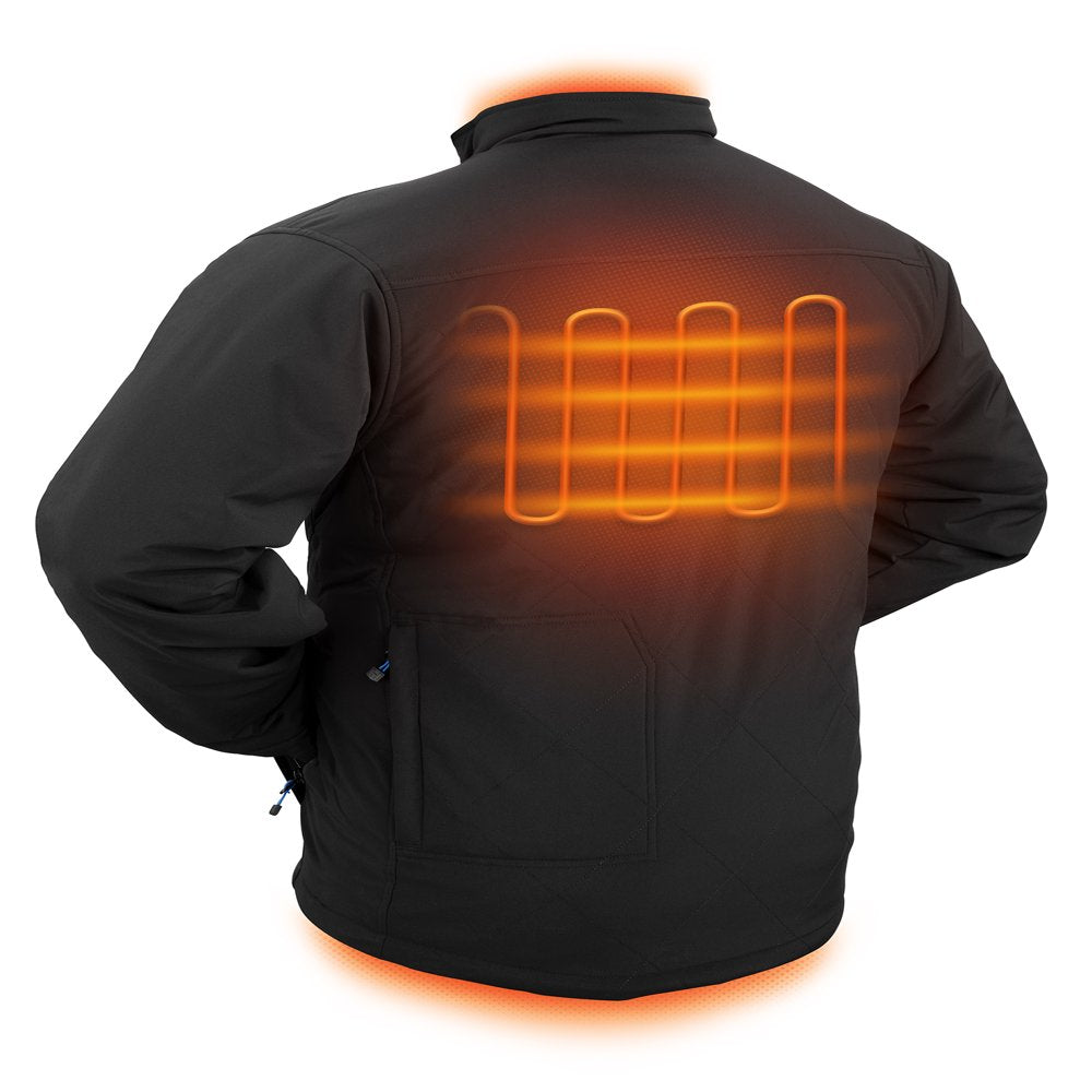 HART Men's Heated Jacket Kit, Medium - 20V, 3 Heating Zones, Wind & Water Resistant, Includes Battery & Charger