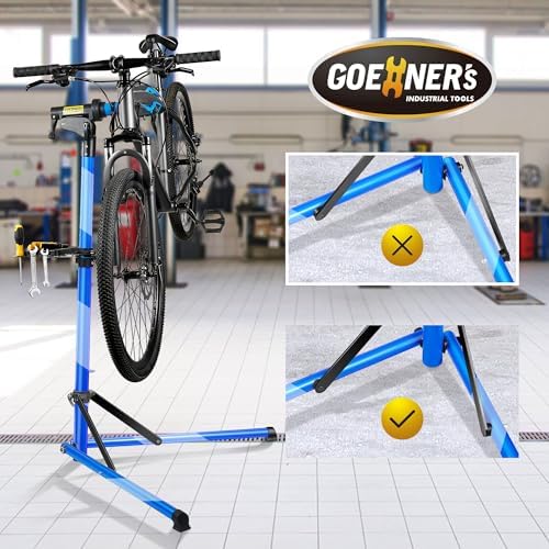 Heavy Duty Bike Repair Stand (Max 110 lbs) - Portable Bicycle Stand Maintenance Workstand Aluminum Made For Electric Bikes  Mountain Bike and Road Bike