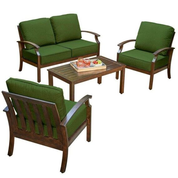 Higden 4 - Person Seating Group with Cushions