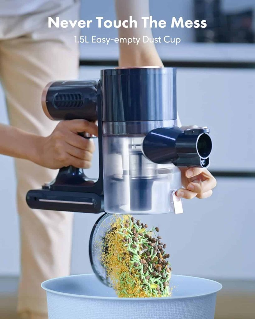 Homeika Cordless Vacuum Cleaner H016, 20Kpa Suction, 200W Motor, 1.5L Capacity, LED Display, Blue