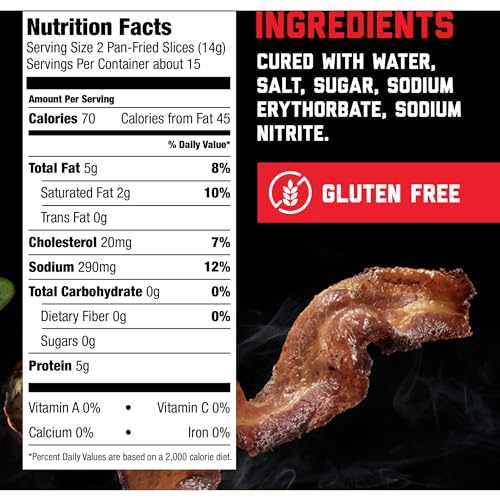 Hormel Black Label  Fully Cooked Bacon  Family Pack  7.56 oz