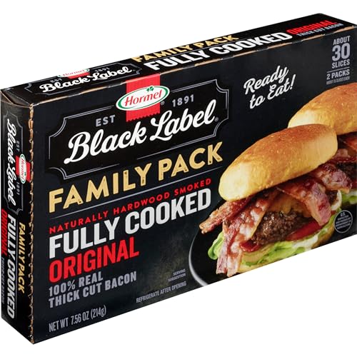 Hormel Black Label  Fully Cooked Bacon  Family Pack  7.56 oz