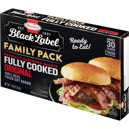 Hormel Black Label  Fully Cooked Bacon  Family Pack  7.56 oz