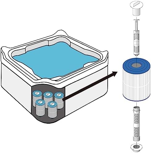 HOTSPRING HOTUB Hotspring Hotub 3 Gray Year's Supply Spa Mineral Ion Cartridge Sticks Brings 12 Months Fresh and Crystal Clear Spring Water to Your Hot Tub.