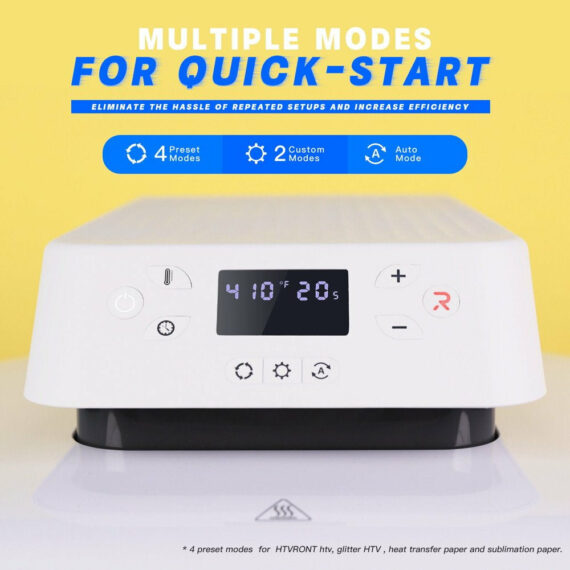 HTVRONT 1500W Auto Heat Press Machine 15"x15" for Vinyl & Sublimation Projects