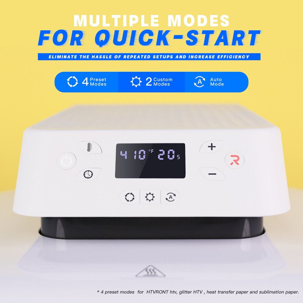 HTVRONT 1500W Auto Heat Press Machine 15"x15" for Vinyl & Sublimation Projects