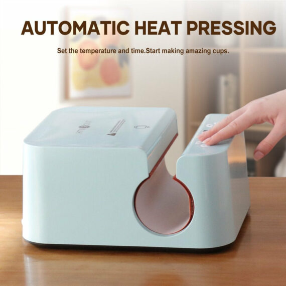 HTVRONT Auto Mug Heat Press Machine for Sublimation, Durable Metal, Easy DIY Cup Printing