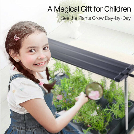 iDOO Hydroponics Growing System - Indoor Herb Garden Planter with 20 Pods & 34W LED Lights
