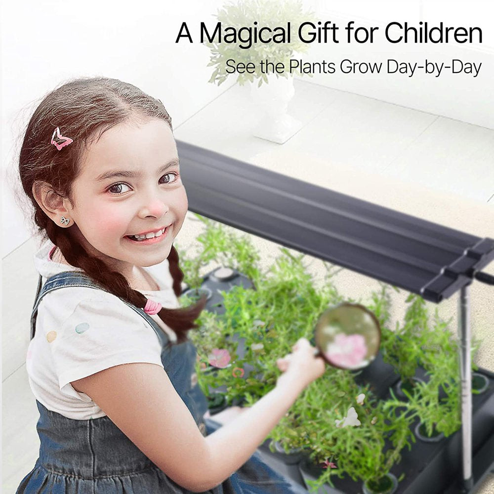 iDOO Hydroponics Growing System - Indoor Herb Garden Planter with 20 Pods & 34W LED Lights