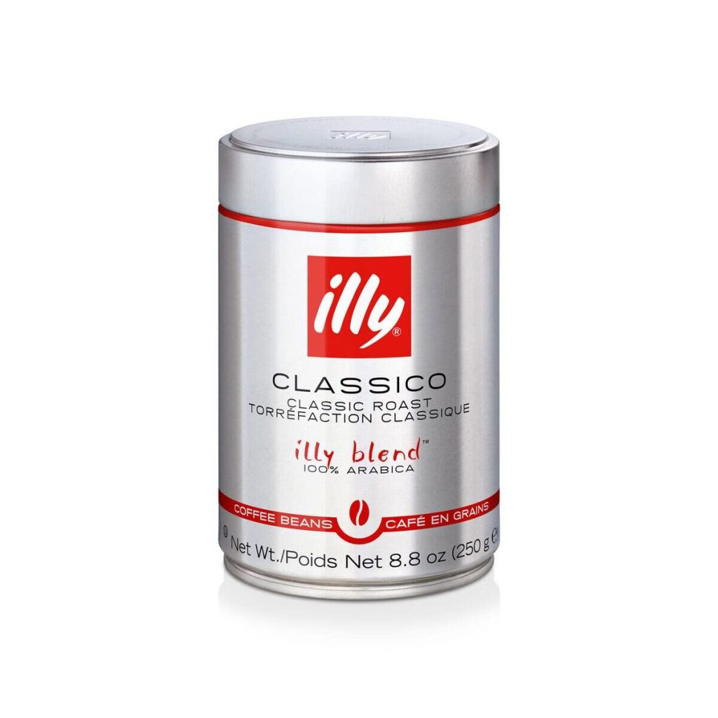 illy Whole Bean Coffee Classico Medium Roast, 100% Arabica, Caramel & Jasmine Notes, 8.8 oz, 6 Pack