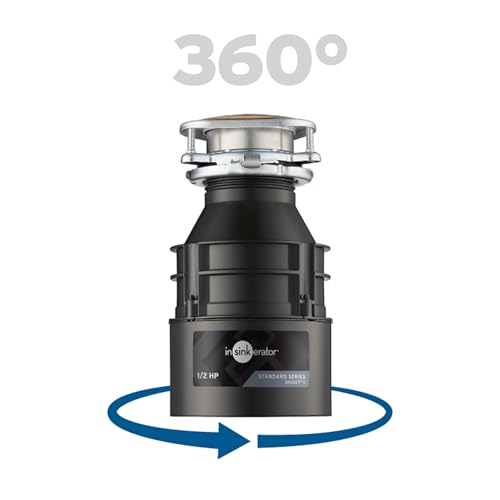 InSinkErator Badger 5 Garbage Disposal, Standard Series 1/2 HP Continuous Feed Food Waste Disposer