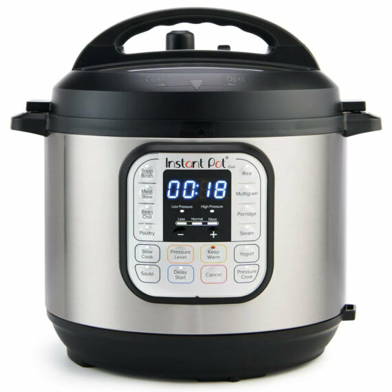 Instant Pot Duo 6 Qt 7-in-1 Electric Pressure Cooker with Easy-Release Switch, Stainless Steel