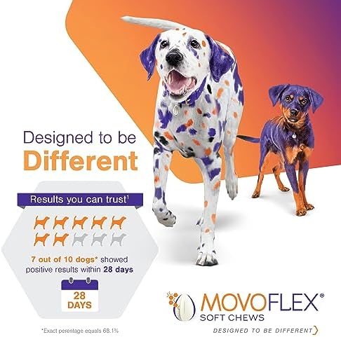 Joint Support Supplement for Dogs - Hip and Joint Support - Dog Joint Supplement - Hip and Joint Supplement Dogs - 120 Soft Chews for Medium Dogs (by Virbac)