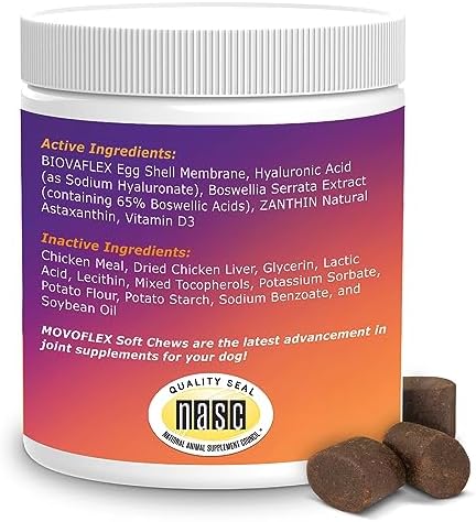 Joint Support Supplement for Dogs - Hip and Joint Support - Dog Joint Supplement - Hip and Joint Supplement Dogs - 120 Soft Chews for Medium Dogs (by Virbac)