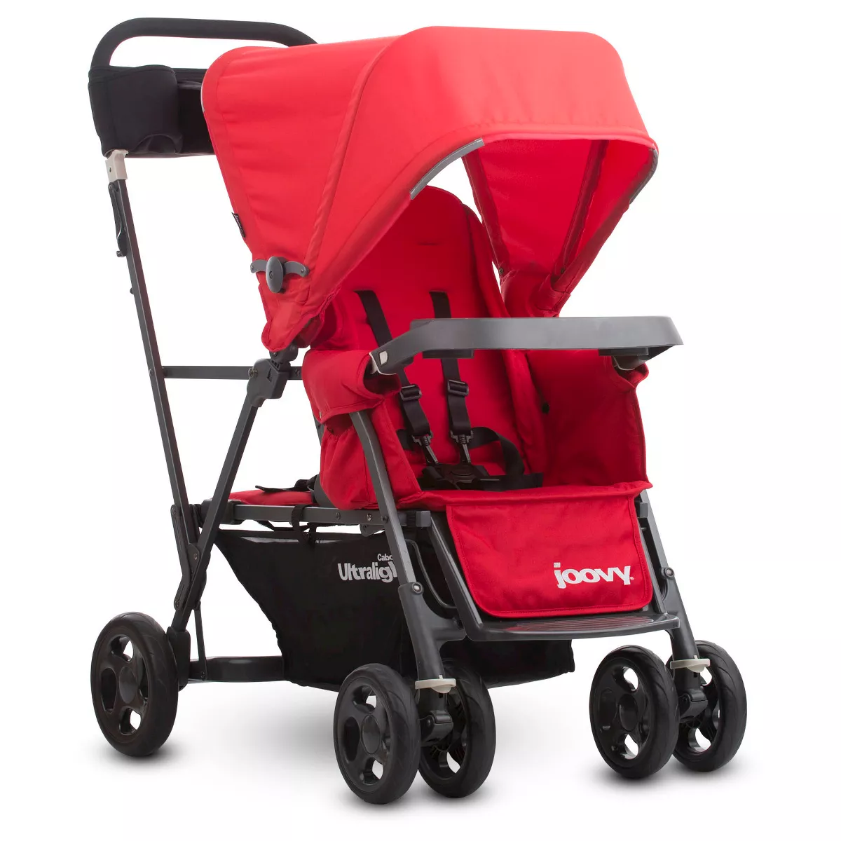 Joovy Caboose Ultralight Sit Stand Double Stroller - Red