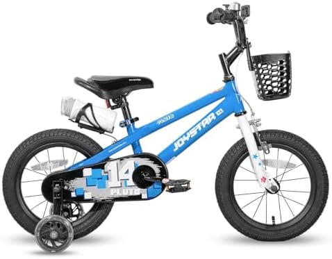 JOYSTAR Pluto Kids Bike 12 14 16 18 20 Inch Children's Bicycle for Boys Girls Age 3-12 Years  Kids' Bicycles with Light Up Training Wheels  Multiple Colors