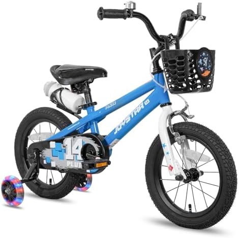 JOYSTAR Pluto Kids Bike 12 14 16 18 20 Inch Children's Bicycle for Boys Girls Age 3-12 Years  Kids' Bicycles with Light Up Training Wheels  Multiple Colors