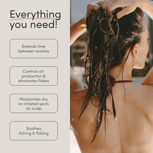 Jupiter Color Safe Dandruff Shampoo and Conditioner - Relieves Dry  Flaky  Itchy Scalp - Sulfate Free - Dry Scalp Shampoo and Conditioner - 9.5 fl oz each