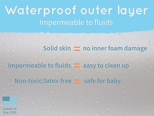Keekaroo Peanut Changer Vanilla – the Original Made in USA easy-to-clean changing pad and the only shell over foam  fully impermeable to fluid