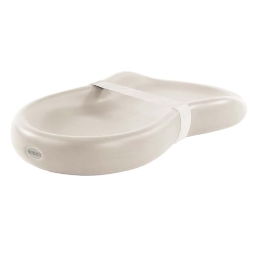 Keekaroo Peanut Changer Vanilla – the Original Made in USA easy-to-clean changing pad and the only shell over foam  fully impermeable to fluid