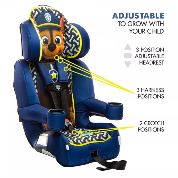 KidsEmbrace Combination 5 Point Harness Booster Car Seat - cgase (paw patrol)