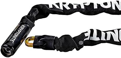 Kryptonite Keeper 712 Bike Chain Lock  4 Feet Long Heavy Duty Anti-Theft Bicycle Chain Lock with Keys for Bike  Motorcycle  Scooter  Bicycle  Door  Gate  Fence Black