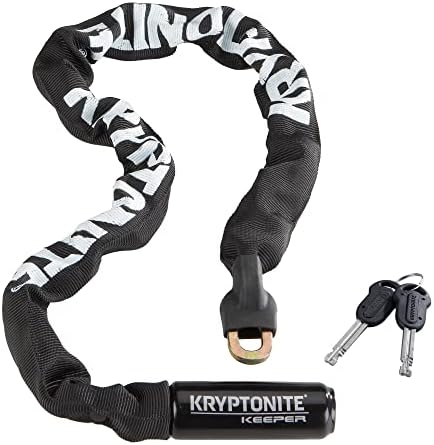 Kryptonite Keeper 785 Bike Chain Lock  2.8 Feet Long Heavy Duty Anti-Theft Bicycle Chain Lock with Keys for Bike  Motorcycle  Scooter  Bicycle  Door  Gate  Fence