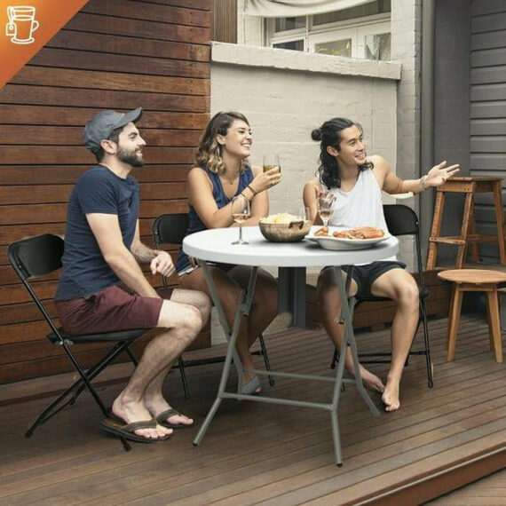 Ktaxon 10 Pack Plastic Folding Chairs Wedding Banquet Seat Party Event Chair