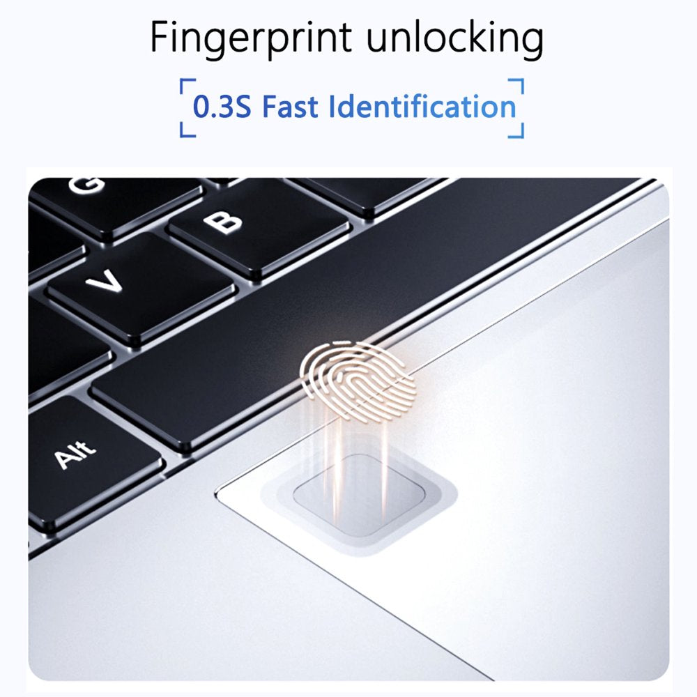 KUU 15.6" Laptop Intel Celeron N5095, 16GB RAM, 512GB SSD, Win 11 Pro, Backlit Keyboard, Wifi & Bluetooth