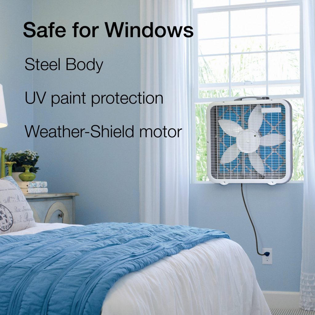 Lasko Air Flex 2-in-1 Box Fan & Air Purifier, 20-Inch, 3 Speeds, White, FF305