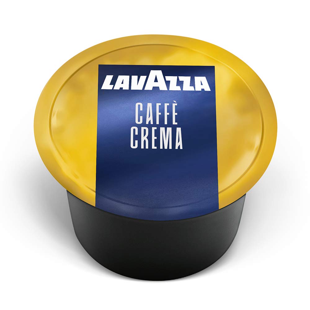 Lavazza Blue Caffe Crema Espresso Capsules, 100% Arabica, 100 Count, Italian Roast, Biscotti & Jasmine Notes