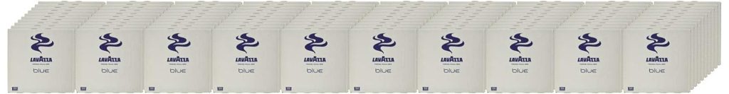 Lavazza Blue Caffe Crema Espresso Capsules, 100% Arabica, 100 Count, Italian Roast, Biscotti & Jasmine Notes