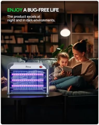 LED Bug Zapper Indoor  10 Years Lifespan 3 Lamps Sustainable Less Power  3800V Powerful Electric Mosquito Zapper  Durable Fly Trap Mosquito Trap  Fly Killer Fly Zapper -MA009