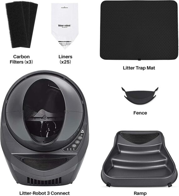 Litter-Robot 3 Core Bundle by Whisker – Self-Cleaning Cat Litter Box