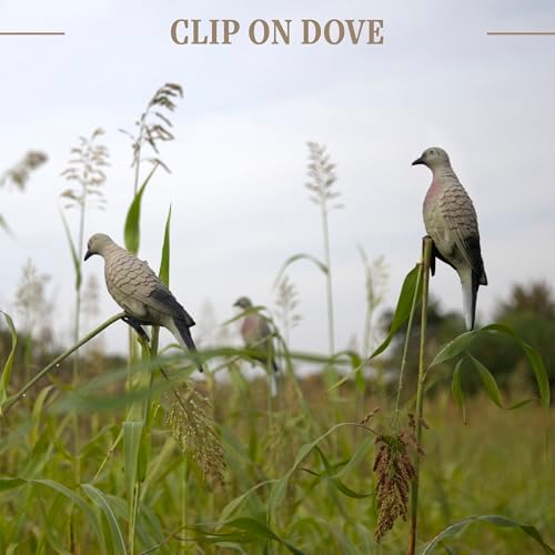 Lucky Duck Clip on Dove Decoys with Stake  4 Count