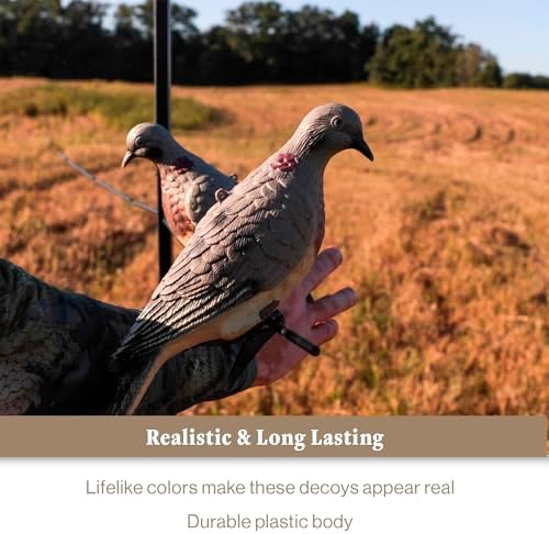 Lucky Duck Clip on Dove Decoys with Stake  4 Count