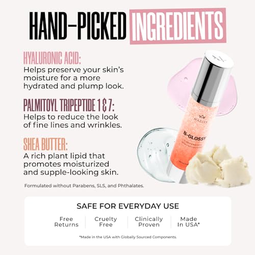 MAËLYS B-GLOSSY Smoothing Body Serum - Anti-Aging Hyaluronic Acid Serum for Body Wrinkles - Hydrating Wrinkle Serum with Peptides & Shea Butter To Smooth The Appearance Of Wrinkles