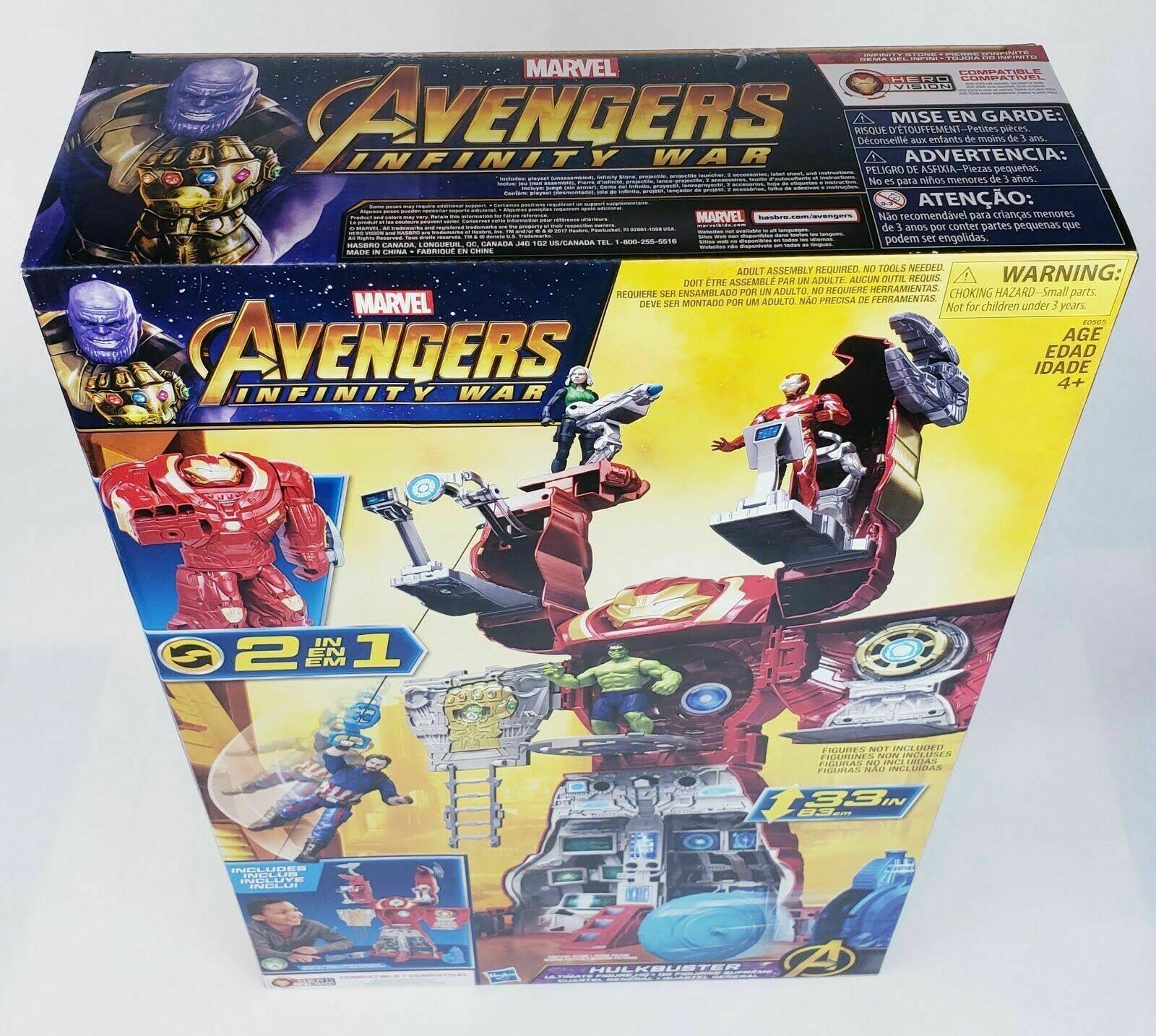 Marvel E0565 Avengers: Infinity War 33×22 Hulkbuster Ultimate Figure HQ Playset to