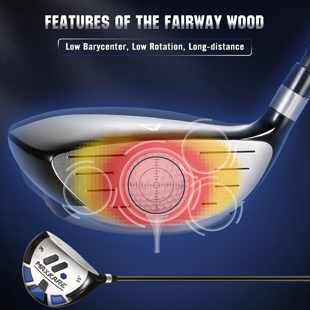 MaxKare Complete Golf Clubs Set Golf Men'S Regular 13-Piece